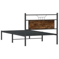 Bedframe zonder matras hout gerookt eikenkleurig 100x190 cm - thumbnail