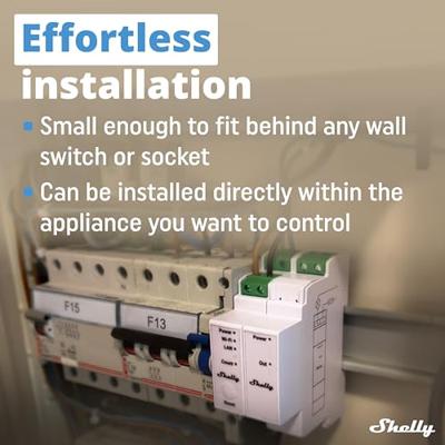 Shelly Shelly Pro 3EM Switch Add-on Elektriciteitsmeter Bluetooth, WiFi Shelly Shelly Pro 3EM Switch Add-on Elektriciteitsmeter Bluetooth, WiFi