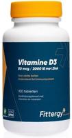Fittergy Vitamine D3 50mcg Met Zink Tabletten - thumbnail