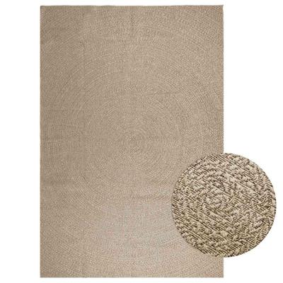 VidaXL Vloerkleed zizur beige binnen en buiten 240x340 cm jute look