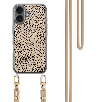 iPhone 17 hoesje met beige koord - Spot on