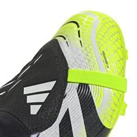 adidas Predator League FT Gras / Kunstgras Voetbalschoenen (MG) Kids Wit Zwart Neongeel - thumbnail