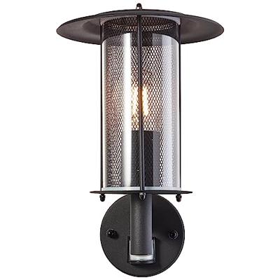 Brilliant Zwarte buitenlampDetroit met sensor - 96463/76