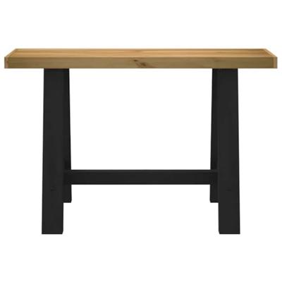 Wandtafel NOAIN A-vormige poten 120x30x75 cm massief hout Wandtafel NOAIN A-vormige poten 120x30x75 cm massief hout