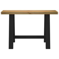 Wandtafel NOAIN A-vormige poten 120x30x75 cm massief hout - thumbnail