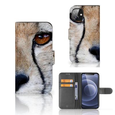 Apple iPhone 12 Mini | Telefoonhoesje | Met pasjeshouder | Cheetah