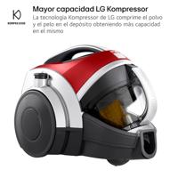 Stofzuiger zonder zak LG VK8506NHAG Rood 650 W - thumbnail