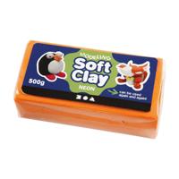 Creativ Company Cc soft clay 500 gr neon oranje - thumbnail