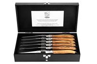 Laguiole Style de Vie Steakmessen Luxury Line Olijfhout - 6 stuks - thumbnail