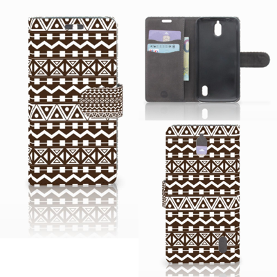 Huawei Y625 Telefoon Hoesje Aztec Brown Huawei Y625 Telefoon Hoesje Aztec Brown