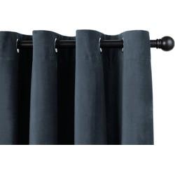 Lifa Living - Fluwelen Gordijnen - 150 x 250 cm - Donker Grijs - Verduisterend