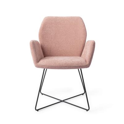 Jesper Home Eetkamerstoel 'Misaki' Cross Black, kleur Anemone