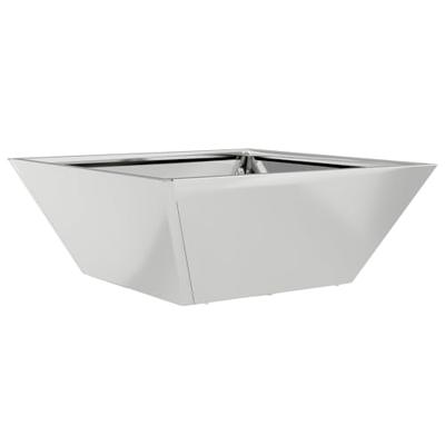 Tuin Kom Plantenbak 5 pcs Zilver 40 x 40 x 15 cm