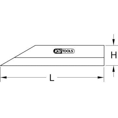 KS Tools 300.0630 Precisie-haarliniaal, 50 mm
