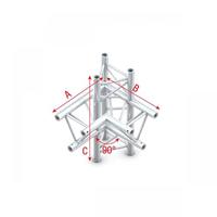 Showtec PT30 Driehoek truss 015 4-weg hoek 90g links - thumbnail