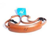 4V Design Lusso Medium Neck Strap Tuscany Leather Brown/Cyan - thumbnail