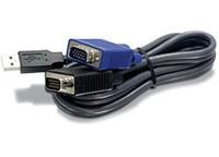 TrendNet KVM Adapter 1.5 m Zwart - thumbnail