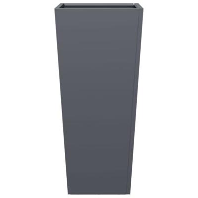 VidaXL Plantenbakken 2 st 35x35x75 cm staal antracietkleurig