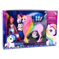 Poppenset Met Paard - thumbnail