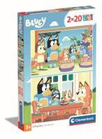 Clementoni legpuzzel super color bluey, 2x20st. - thumbnail