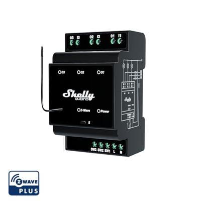 Shelly Qubino Wave Pro 3 - module met 3 schakelingangen en uitgangen