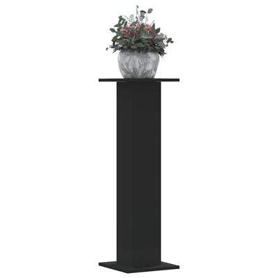 VidaXL Plantenstandaards 2 st 30x30x95 cm bewerkt hout zwart VidaXL Plantenstandaards 2 st 30x30x95 cm bewerkt hout zwart