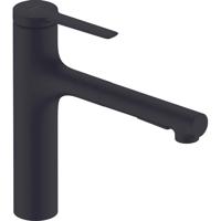 Hansgrohe Zesis M33 ééngreeps keukenmengkraan 160 uittrekbare vuistdouche 2jet sBox lite, mat zwart - thumbnail