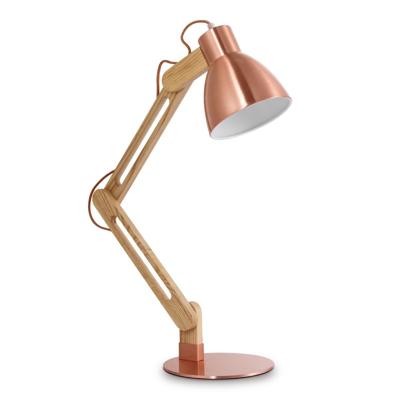 Besselink Bureaulamp wood ↕ 70 cm koper