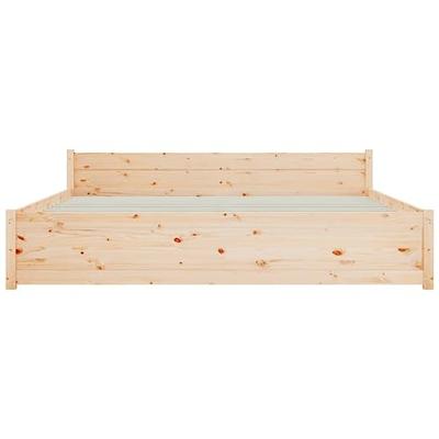 Bedframe zonder matras massief hout 160x200 cm - thumbnail
