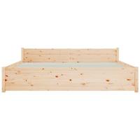 Bedframe zonder matras massief hout 160x200 cm - thumbnail