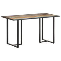 VidaXL Eettafel 140 cm massief gerecycled hout - thumbnail