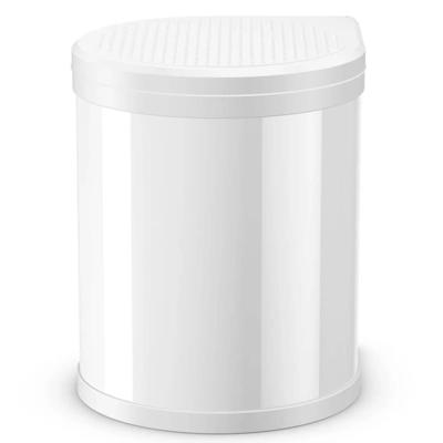 Hailo Compact-Box M 3555-001 Afvalbak 15 l Plaatstaal (Ø x h) 285 mm x 355 mm Wit 1 stuk(s)