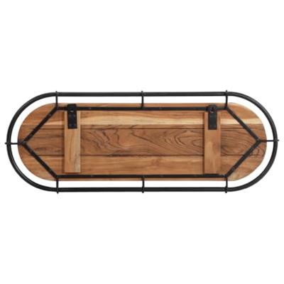 Wandkapstok met 5 haken massief acaciahout Wandkapstok met 5 haken massief acaciahout