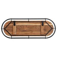 Wandkapstok met 5 haken massief acaciahout - thumbnail