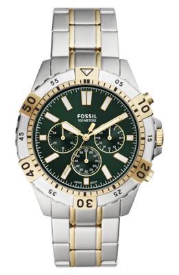 Fossil Heren Garrett chronograaf roestvrij stalen horloge FS5622