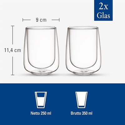 Villeroy & Boch Artesano Hot&Cold Beverages Latte macchiato mok o,25l dubbelwandig 2 stuks