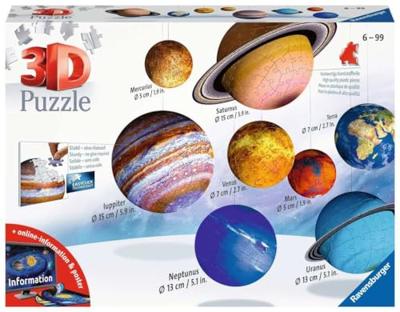 RAVENSBURGER 3D-puzzel Zonnestelsel RAVENSBURGER 3D-puzzel Zonnestelsel