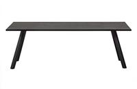 WOOOD Eettafel 'Combi-tablo' 220 x 90cm, kleur Blacknight - thumbnail