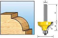 Makita Accessoires Kwartrondfrees+lag. HM R8 S6 - D-09547 - thumbnail