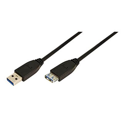 LogiLink CU0042 USB-kabel USB 3.2 Gen1 USB-A stekker, USB-A bus 2.00 m Zwart LogiLink CU0042 USB-kabel USB 3.2 Gen1 USB-A stekker, USB-A bus 2.00 m Zwart