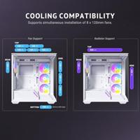 Antec C3 ARGB Midi-tower PC-behuizing Wit Zijvenster - thumbnail