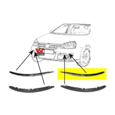 RUB./PROFIEL LINKS BUMPER Lijst Boven Chroom 5886483