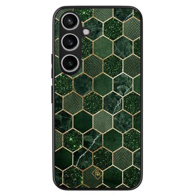 Samsung Galaxy A55 hoesje - Kubus groen