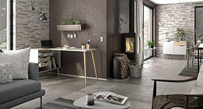 Bureau Delta - wit/eikenkleur - 75,8x145,1x81 cm