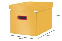 Leitz Cosy Click & Store kubus grote opbergdoos, geel - thumbnail