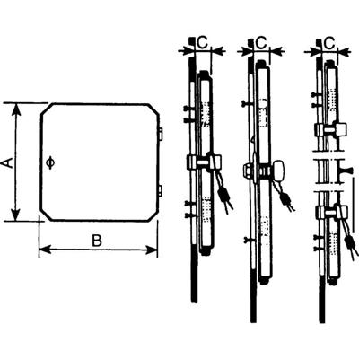 Schneider Electric NSYVA272MA NSYVA272MA (b x h) 60 mm x 78 mm Polycarbonaat 1 stuk(s)