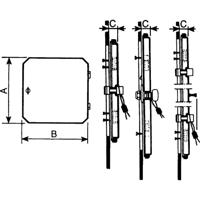 Schneider Electric NSYVA272MA NSYVA272MA (b x h) 60 mm x 78 mm Polycarbonaat 1 stuk(s) - thumbnail