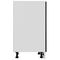 Onderkast met lade 30x46x81,5 cm bewerkt hout zwart - thumbnail