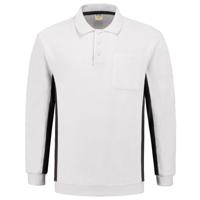 Tricorp polosweater Bi-Color - Workwear - 302001 - wit/donkergrijs - maat L - thumbnail