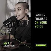 Shure MV7 Zilver Microfoon voor studio's - thumbnail